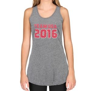 10/$15 NWT TEAM USA racerback star tank top size small